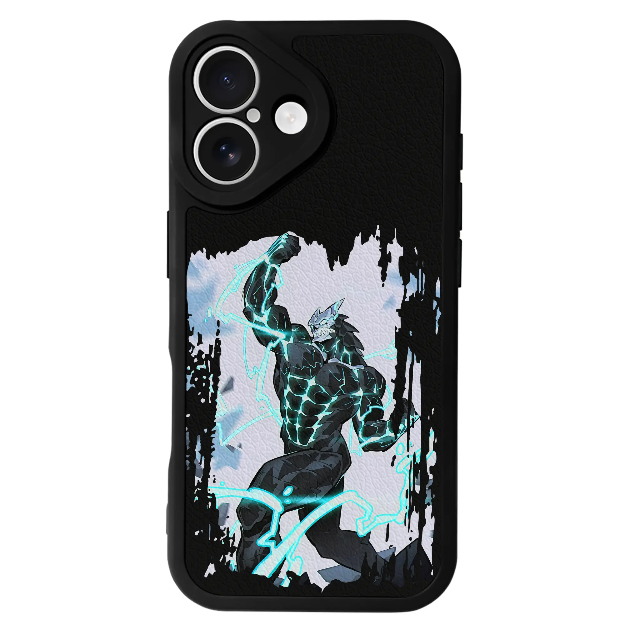 怪獣8号 グッズ,日比野カフカ - IPhone 16シリーズ対応 ・ シリコンスマホケース ・ レザー調 ・ 高精度フィット ・ 耐衝撃 ・ ワイヤレス充電対応 ・ 精密カット